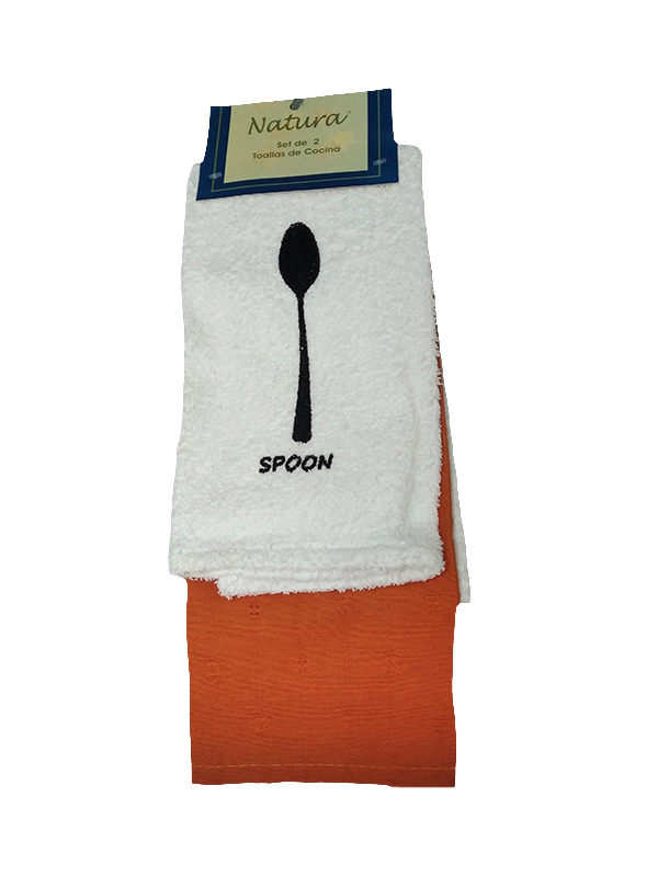 PAÑITO DE COCINA NATURA  SET DE 2PZ 60X40