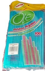 PITILLOS OLE X 100UND RIGIDOS AZUL