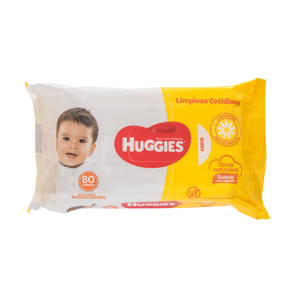 TOALLAS HUMEDA HUGGIES 80D COTIDIANA