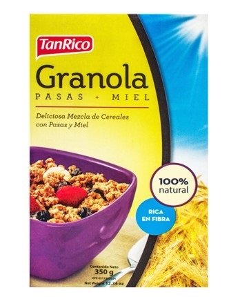 GRANOLA TANRICO 350GR PASAS MIEL