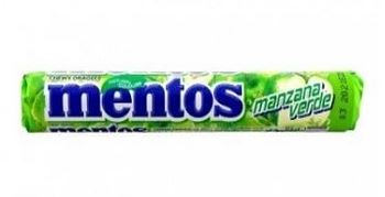 CARAMELOS MENTOS 29,5GR MANZ VERDE***
