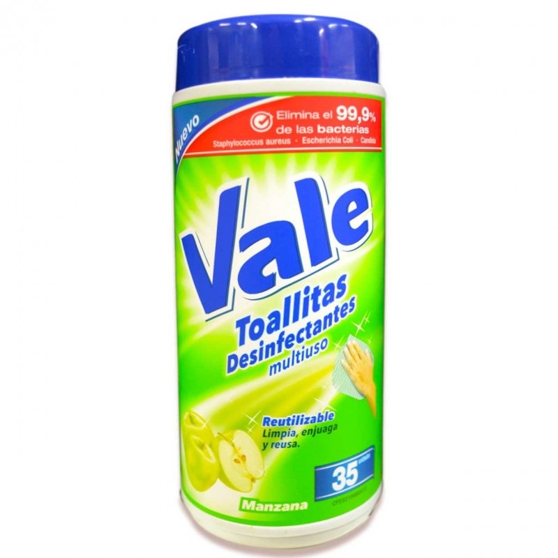 TOALLAS DESINFEC VALE MANZA/MULLT