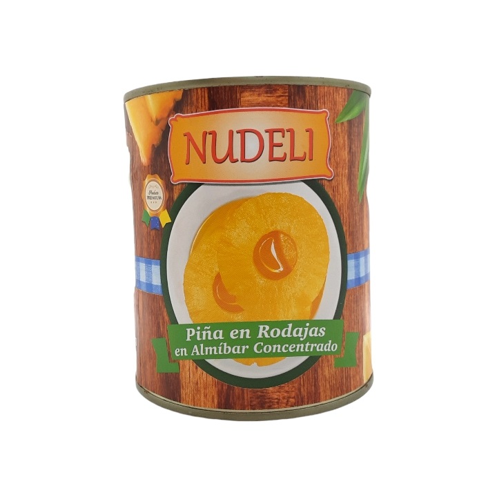 PIÑA NUDELI 830GR EN RODAJAS