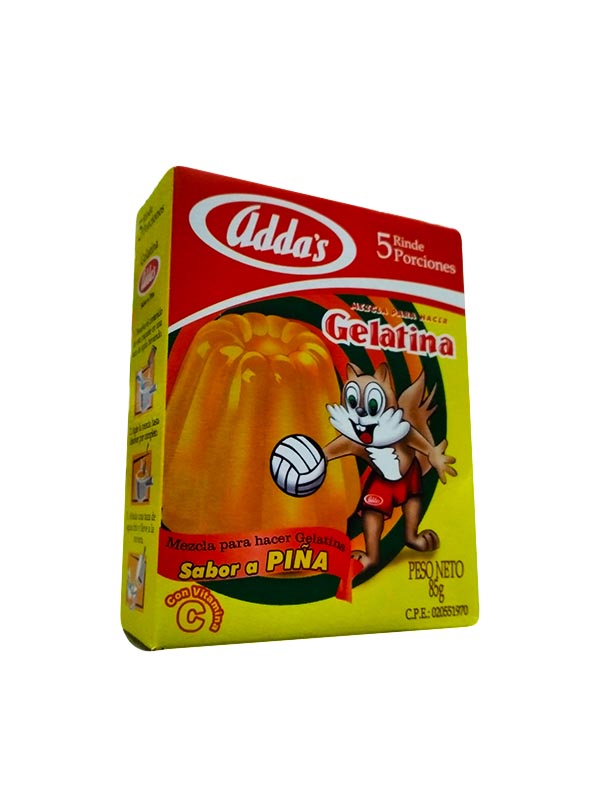 GELATINA ADDAS 85GR PIÑA