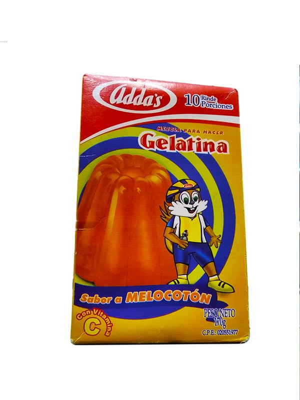 GELATINA ADDAS 85GR MELOCOTON