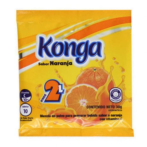 BEBIDA EN POLVO KONGA 30G NARANJA