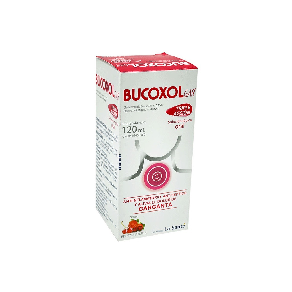 BUCOXOLGAR FRUTOS ROJOS  X 120ML