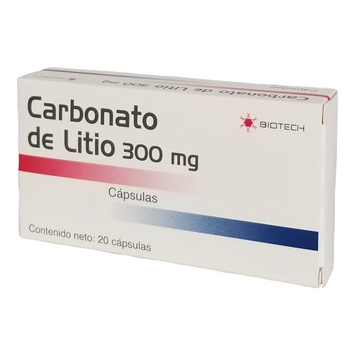 CARBONATO LITIO 300MG X 20CAPS BIOTECH