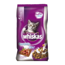 ALIMENTO P/GATOS WHISKAS 500GR CARN/LECH