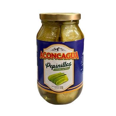 PEPINILLOS ACONCAGUA 500GR LAMINADOS
