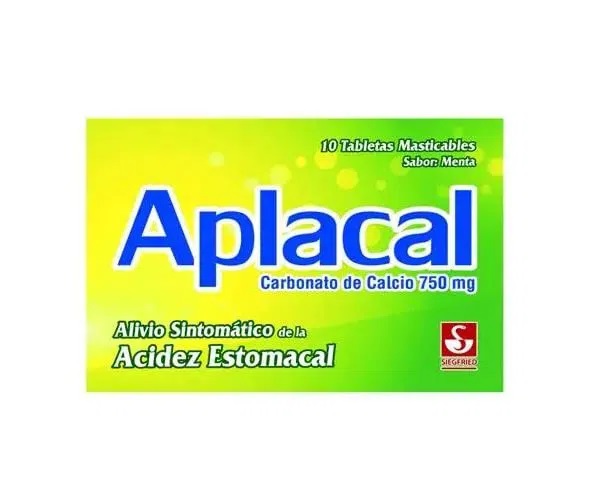 APLACAL MENTA 750MG X 10TAB