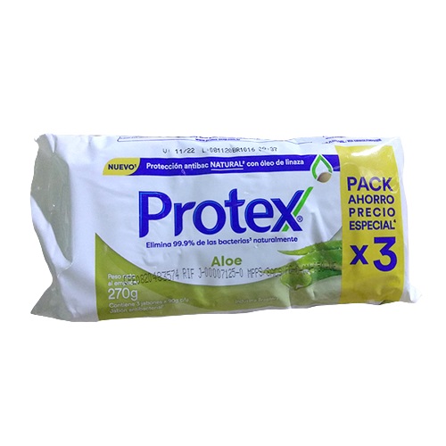 JABON PROTEX 90GR X3UND ALOE VERA