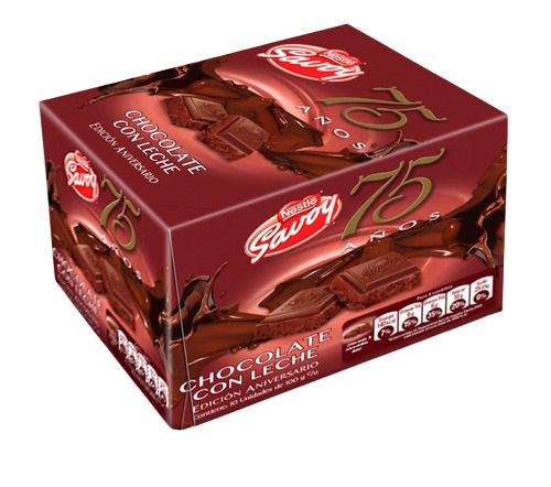 CHOCOLATE 75 ANIV 100GR X10UND LECHE