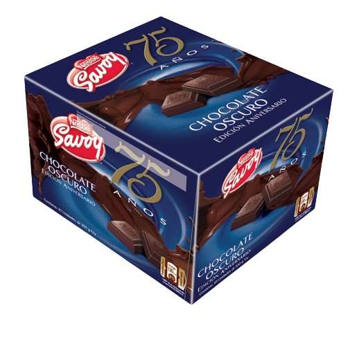 CHOCOLATE 75 ANIV 100GR X10UND OSCURO