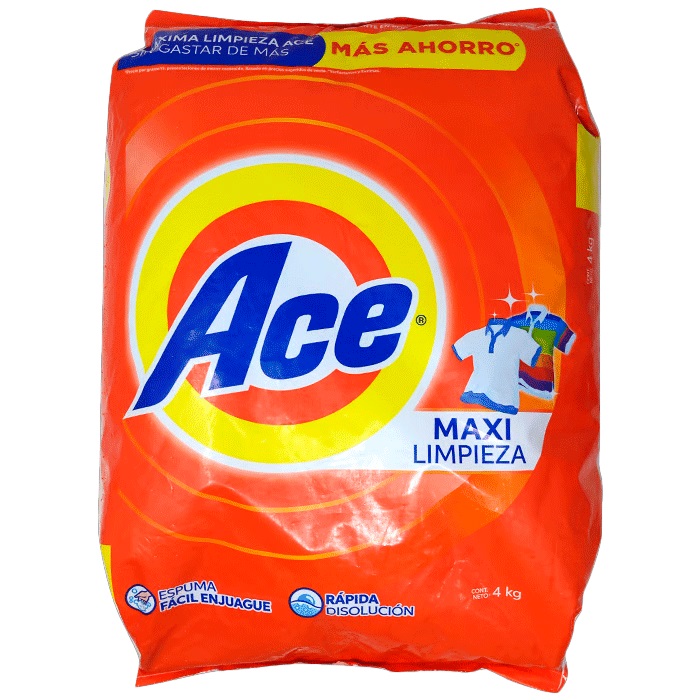 DETERGENTE ACE 4KG MAXI LIMPI POLVO