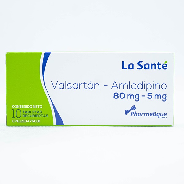 VALSARTAN AMLO 80MG 5MGX10TAB LA SANTE
