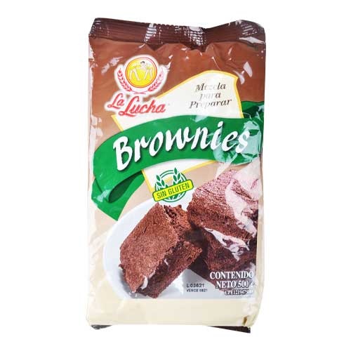 MEZCLA BROWNIES LUCHA 500GR SIN GLUT