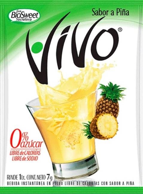 BEBIDA EN POLVO VIVO 7GR PINA LIGHT