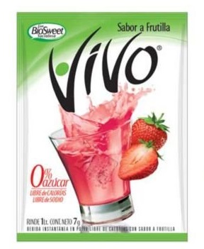 BEBIDA EN POLVO VIVO 7GR FRESA LIGHT