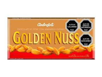 CHOCOLATE GOLDEN NUSS 120GR ALMENDRAS ENT