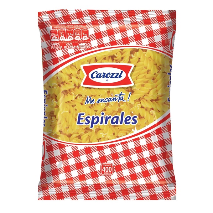 PASTA CAROZZI 400GR ESPIRAL