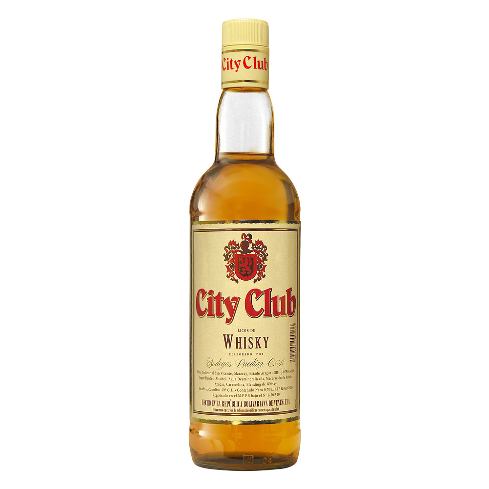 LICOR DE WHISKY CITY CLUB 0.70LT