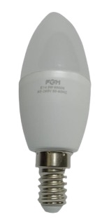 BOMBILLO LED VELA 5W FGM E14 LUZ CALIDA