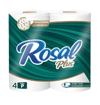 PAPEL HIG ROSAL PLUS 4ROLL 215HOJAS VERDE