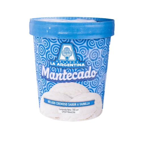 HELADO LA ARGENTINA 700ML MANTECADO