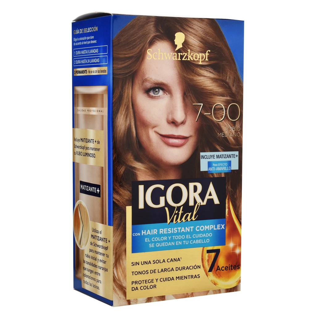 TINTE IGORA VITAL 50ML 7.00 TUB RUBIO MEDI