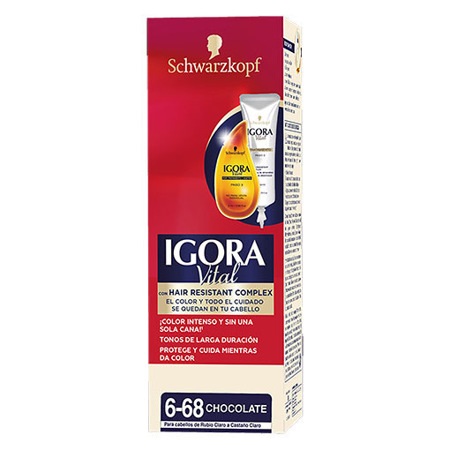 TINTE IGORA VITAL 50ML 6.68 TUB CHOCOLATE