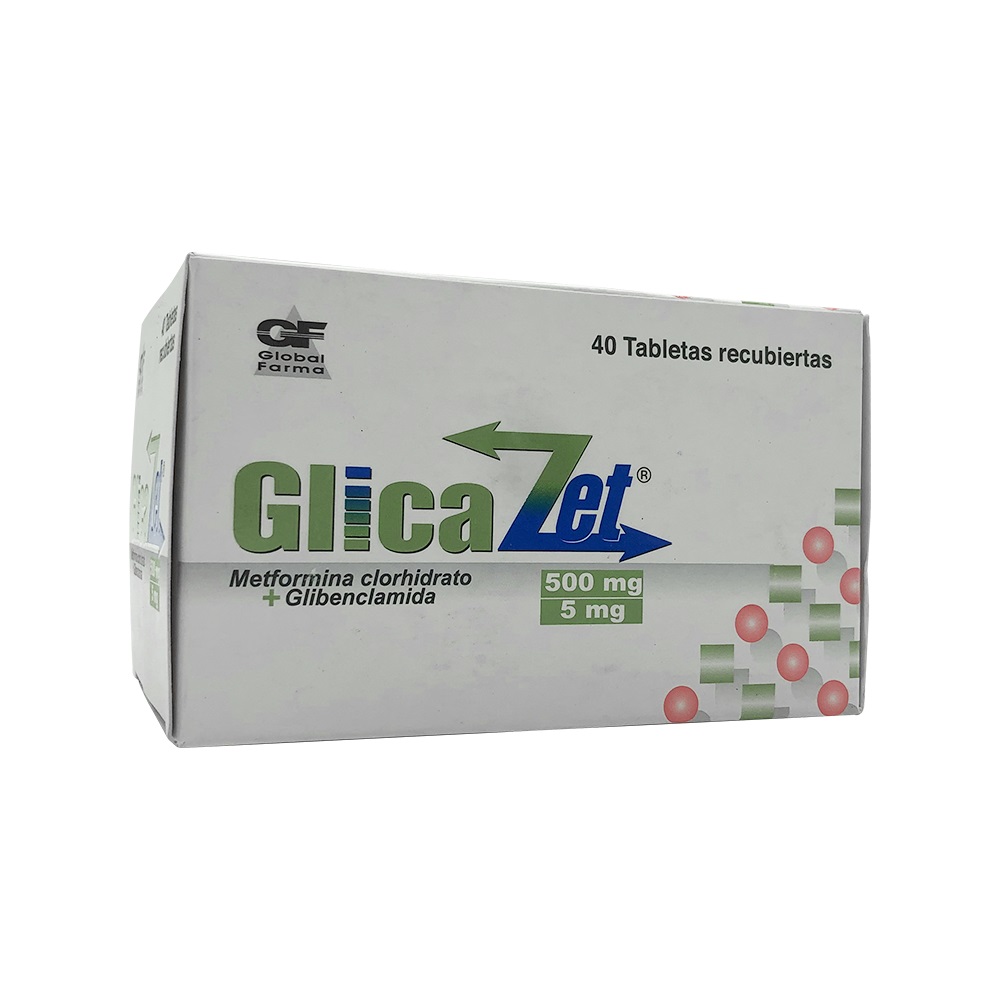 GLICAZET 500/5MG X 40TAB GLOBAL  FARMA