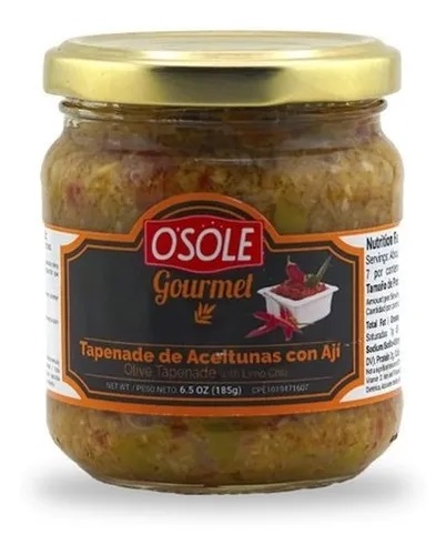 TAPENADE DE ACEITUNA OSOLE 185GR CON AJI