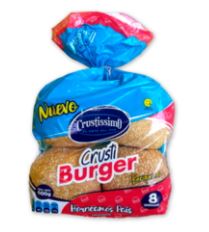 PAN HAMBURGUSA 8UND 600GR CRUSTI BURGER