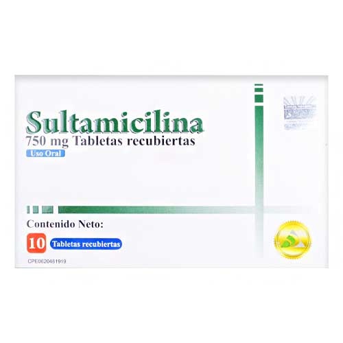 SULTAMICILINA 750MG X 10TAB DAC55