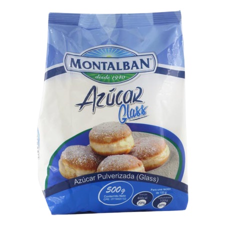 AZUCAR GLASS MONTALBAN 500GR PULVERIZADA