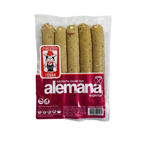 SALCHICHAS TOVAR 5UND ALEMANA