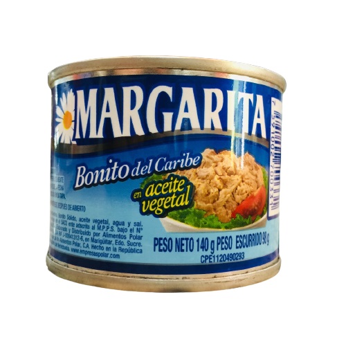 ATUN MARGARITA 140GR BONITO DEL CARIBE