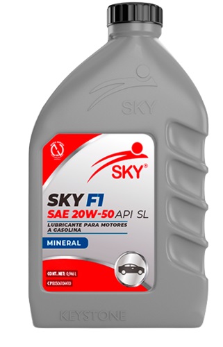 ACEITE MINERAL 20W50 SL SKY 946 ML