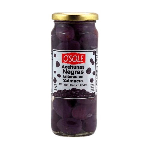 ACEITUNA OSOLE 340GR ENTERA NEGRA
