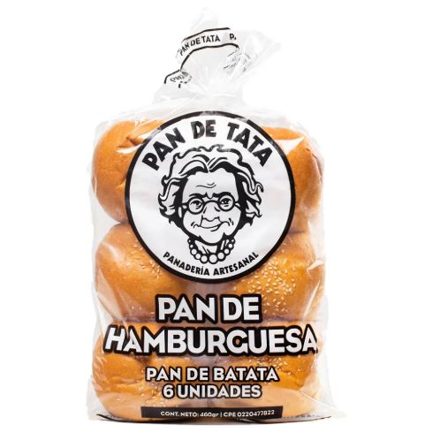 PAN HAMBURGUESA DE TATA 6UND 