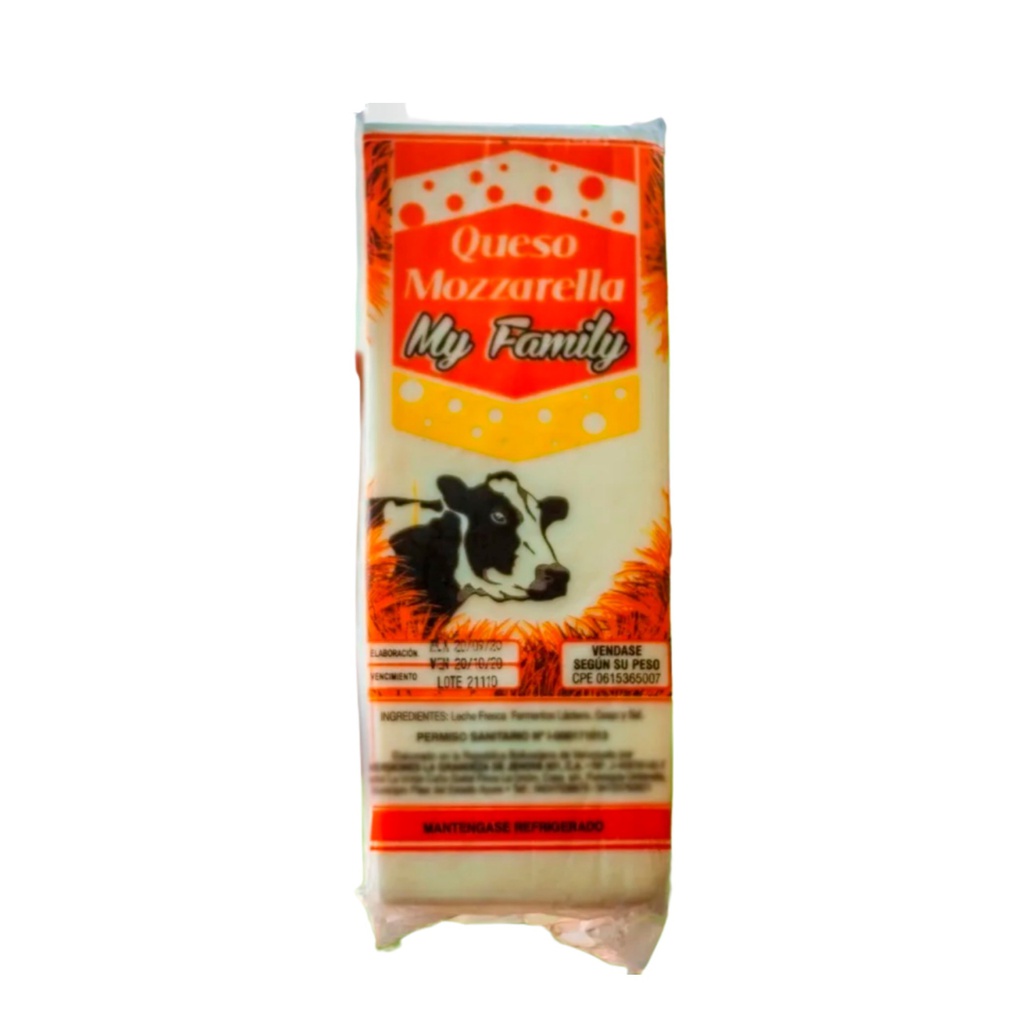 QUESO MOZZARELLA MY FAMILY X KG