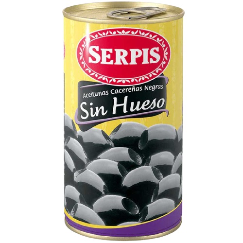 ACEITUNAS NEGRAS SERPIS 350GR SIN HUESO