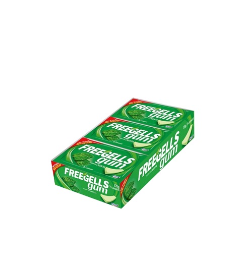 CHICLETS FREEGELLS X 15UND MENTA AZUL