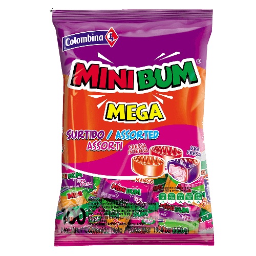CARAMELOS MINIBUM 100UND RELLE SURTI