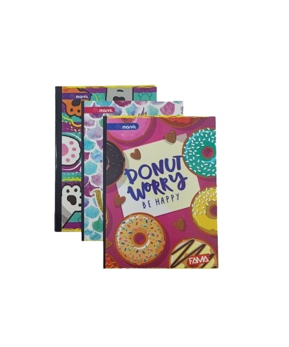 LIBRETA FAMA 100H 1 LINEA EMPASTADA