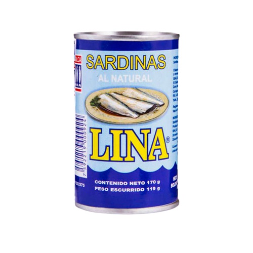 SARDINA LINA 170GR EN ACEITE VEGETAL
