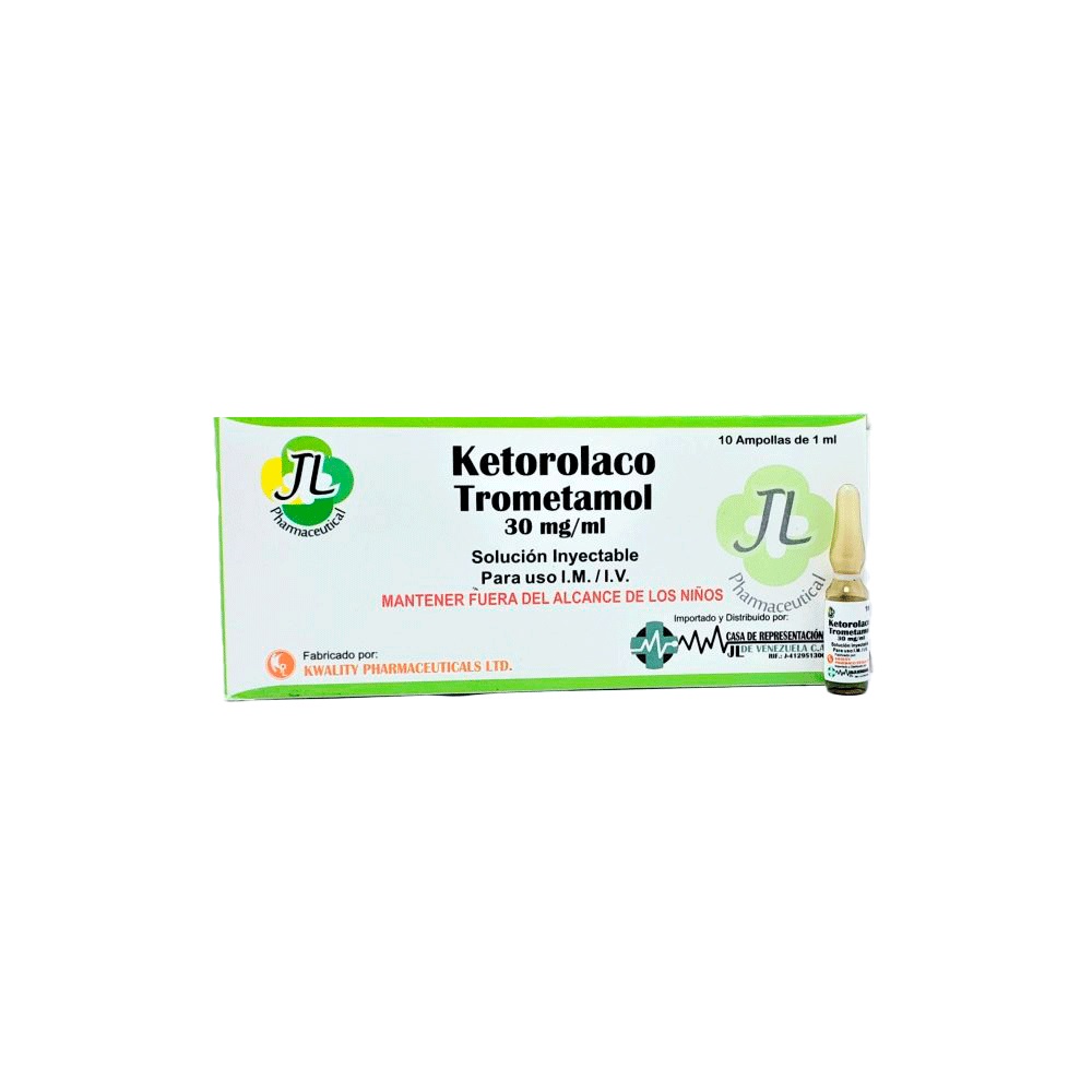 KETOROLACO 30MG X1AMP JL PHARMACEUTICAL