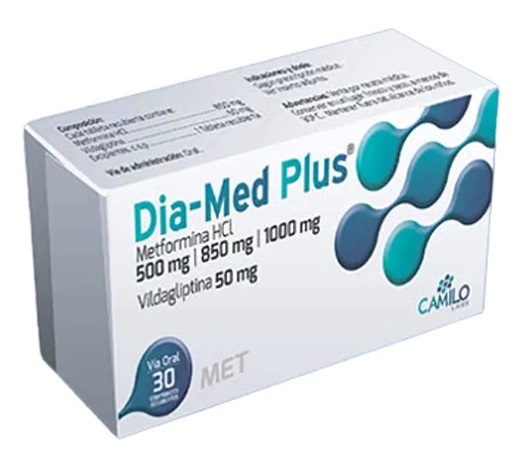 DIA MED PLUS 500MG 50MG X 30TAB CAMILO