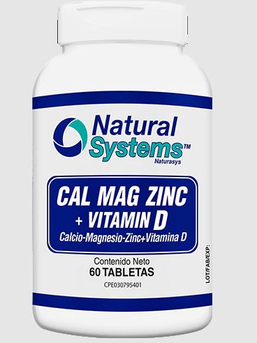 CAL MAG ZINC VIT D X 60TAB NATURAL SYSTEMS